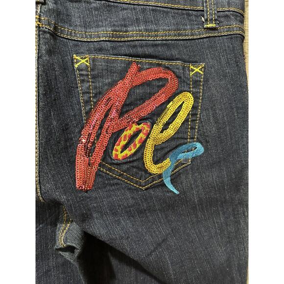 Southpole Embellished Straight Capri Jeans Size 14 Women's Denim Pants - Picture 5 of 5